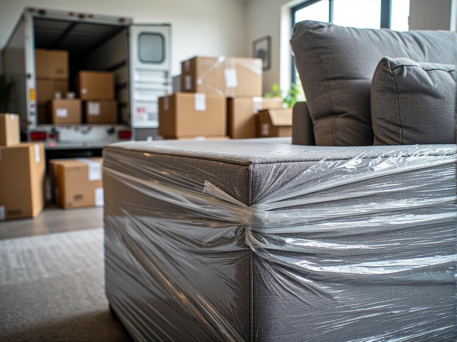 Bezpieczne przenoszenie mebli tapicerowanych w celu ochrony przed uszkodzeniem.