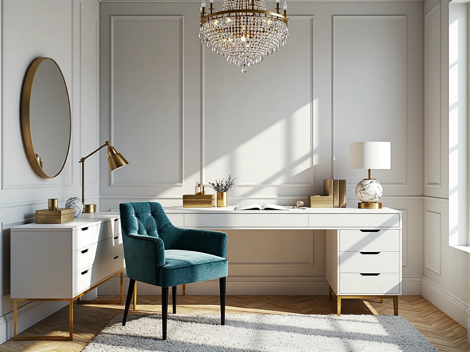 Poradnik: Jak urządzić przestrzeń do nauki w stylu glamour?