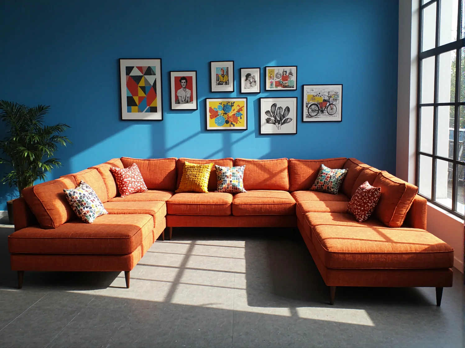 Detale i tekstura modułowej kanapy w stylu retro – modne obicie i klasyczny design 2025.