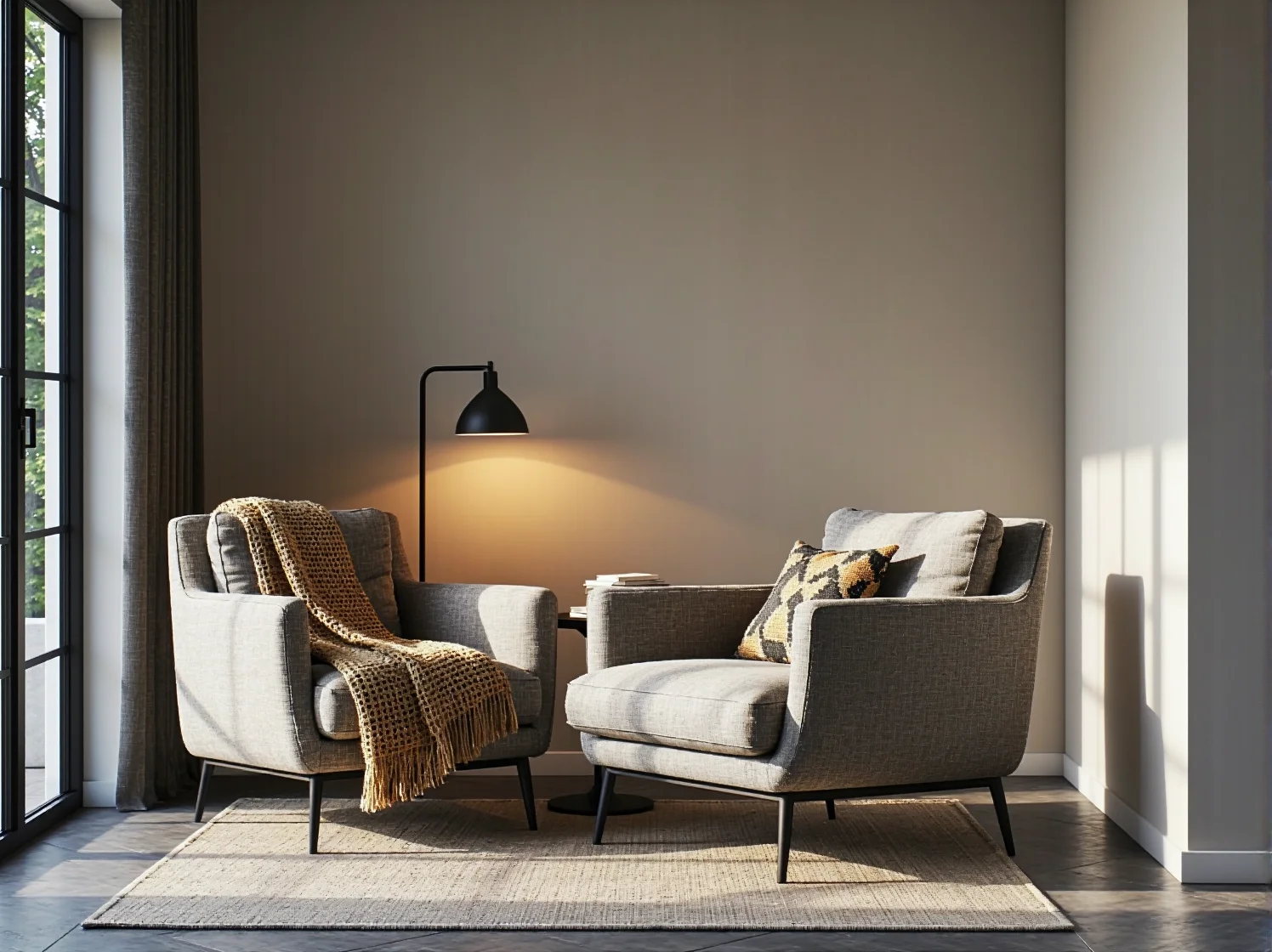 Inteligentne meble modułowe z systemem IoT i wbudowanymi funkcjami technologicznymi.