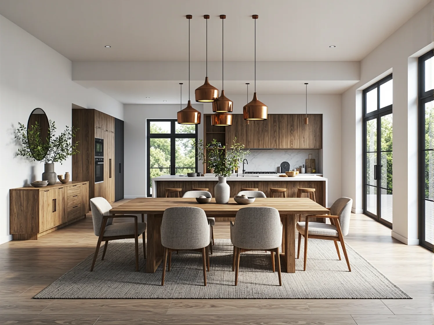 Jakie lampy wiszące najlepiej sprawdzą się w jadalniach otwartych na kuchnię?