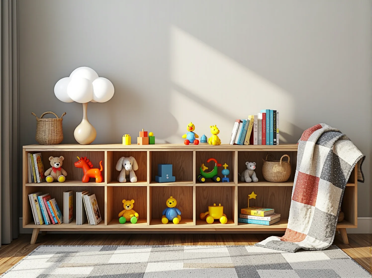 Wielofunkcyjne meble niemowlęce rosnące z dzieckiem - praktyczne łóżeczko i komoda.