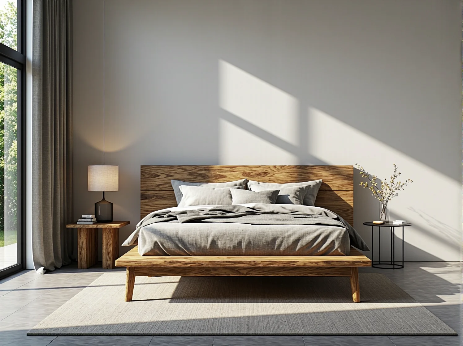 Drewniana komoda w jasnym wnętrzu jako przykład mebla wyprodukowanego bez greenwashingu.