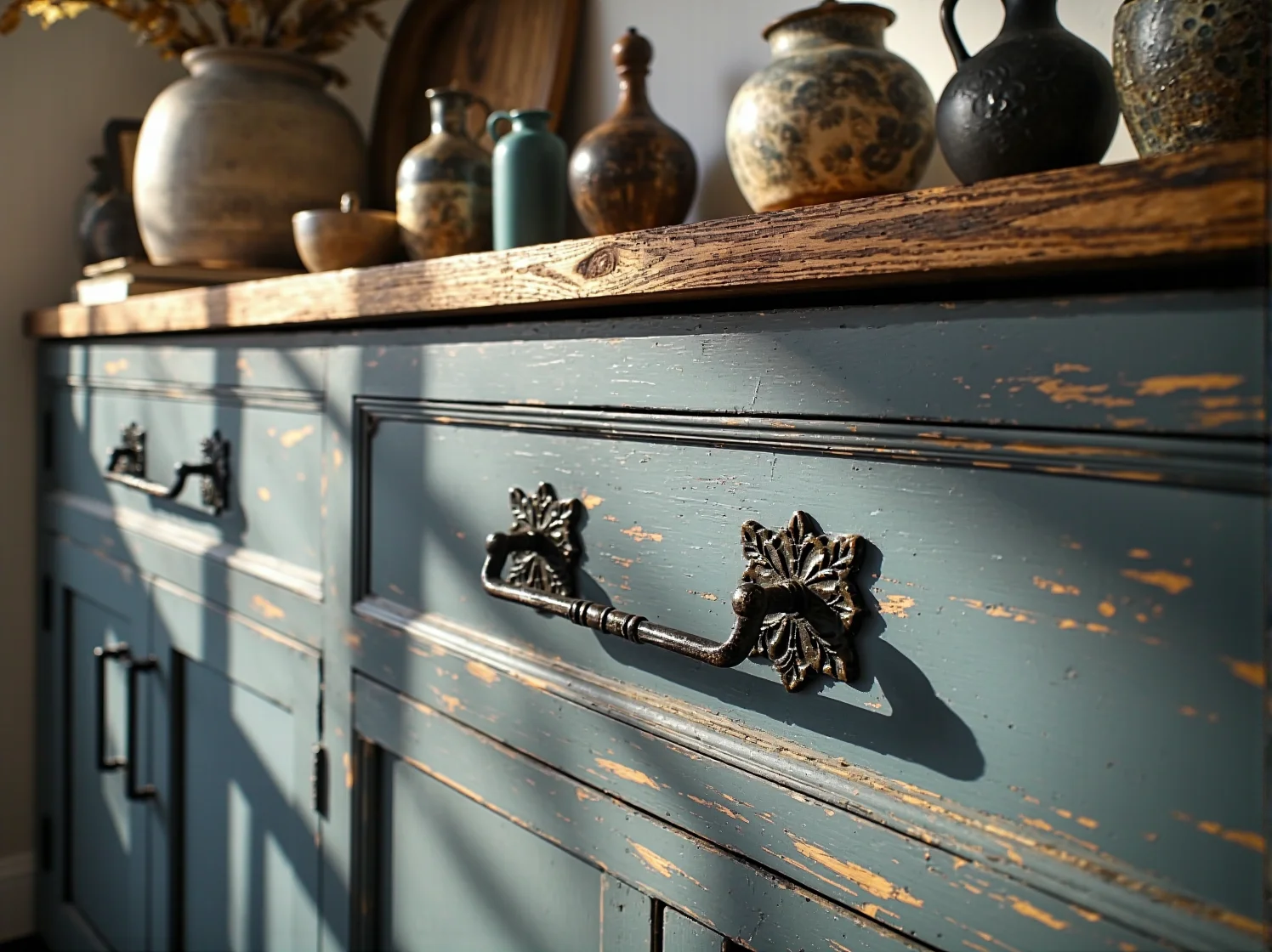 Naprawa uszkodzonego gwintu w starym uchwycie meblowym.