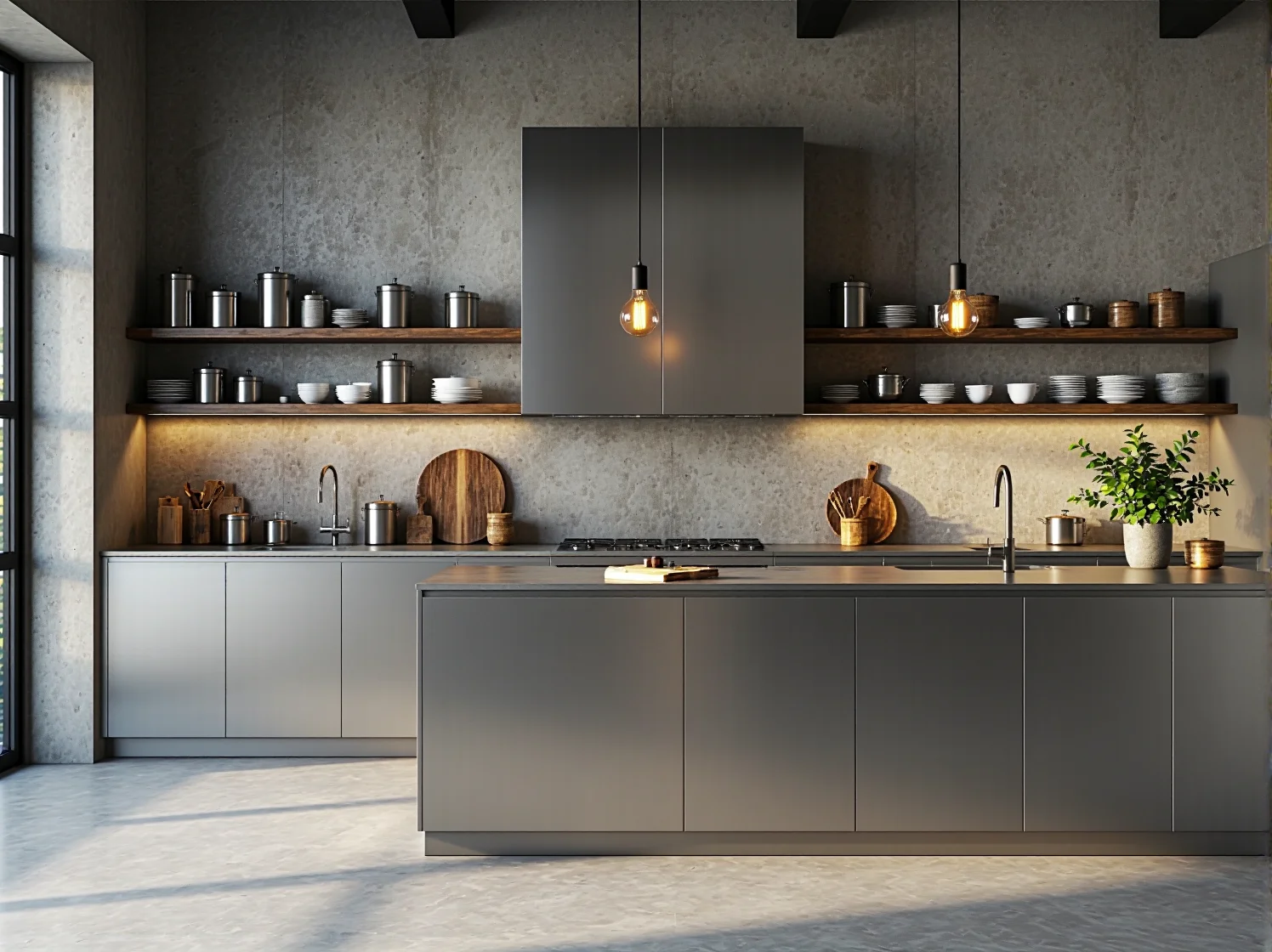 Detal ramy meblowej wykonanej z patynowanej stali, pokazujący surowe wykończenie charakterystyczne dla loftów.