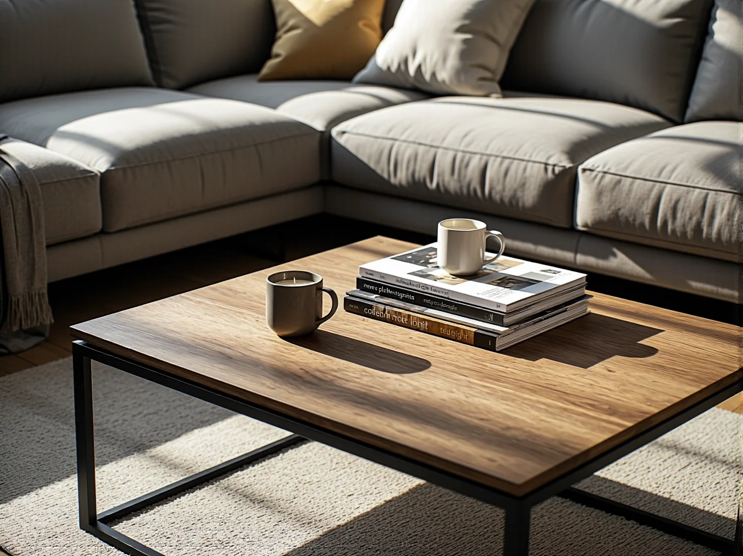 Zadbany narożnik z tkaniny wodoodpornej po czyszczeniu, zachowujący swój pierwotny wygląd.