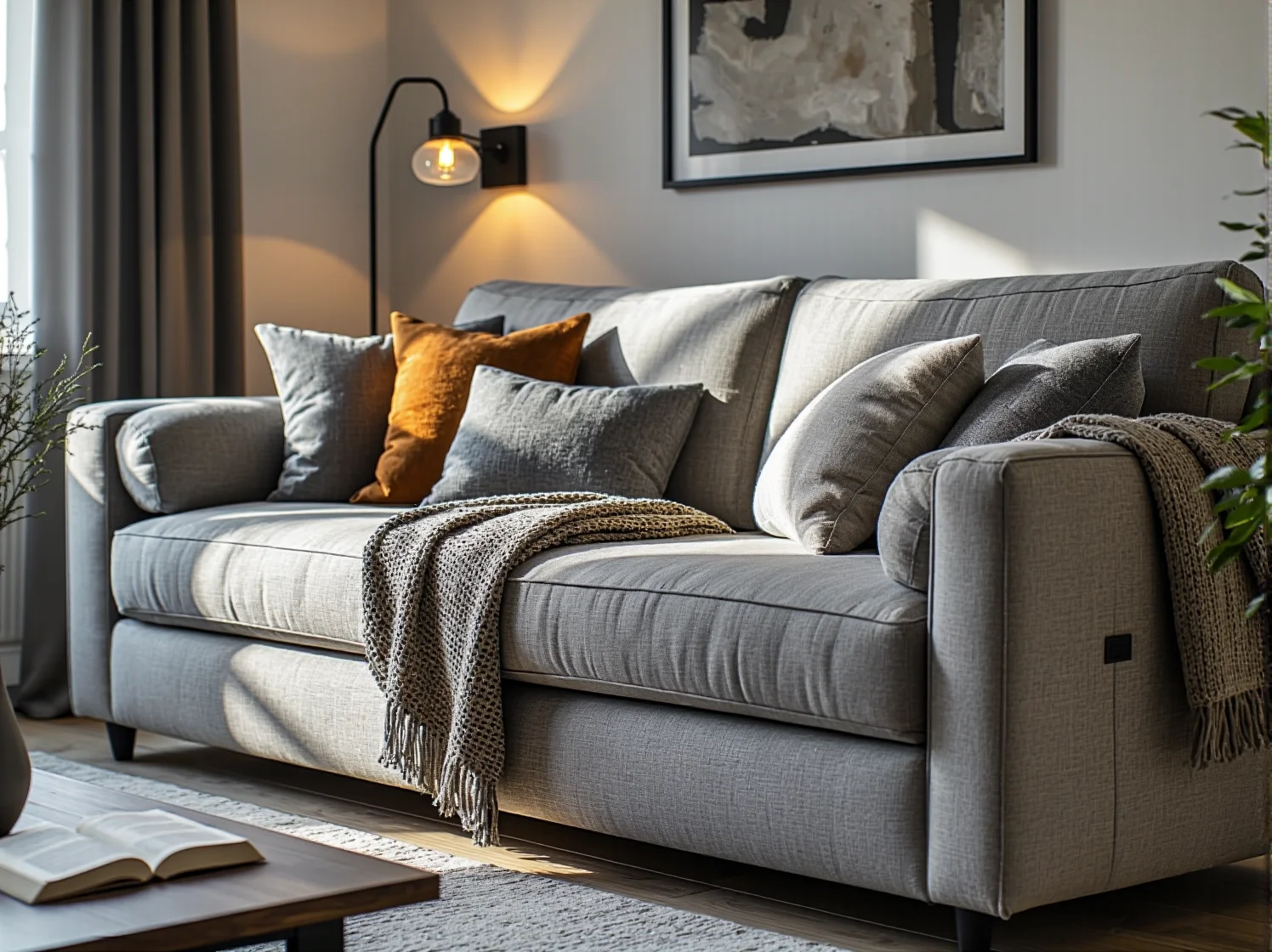 Kącik jadalniany połączony z salonem w mikroapartamencie, pokazujący inteligentne zagospodarowanie małego metrażu.