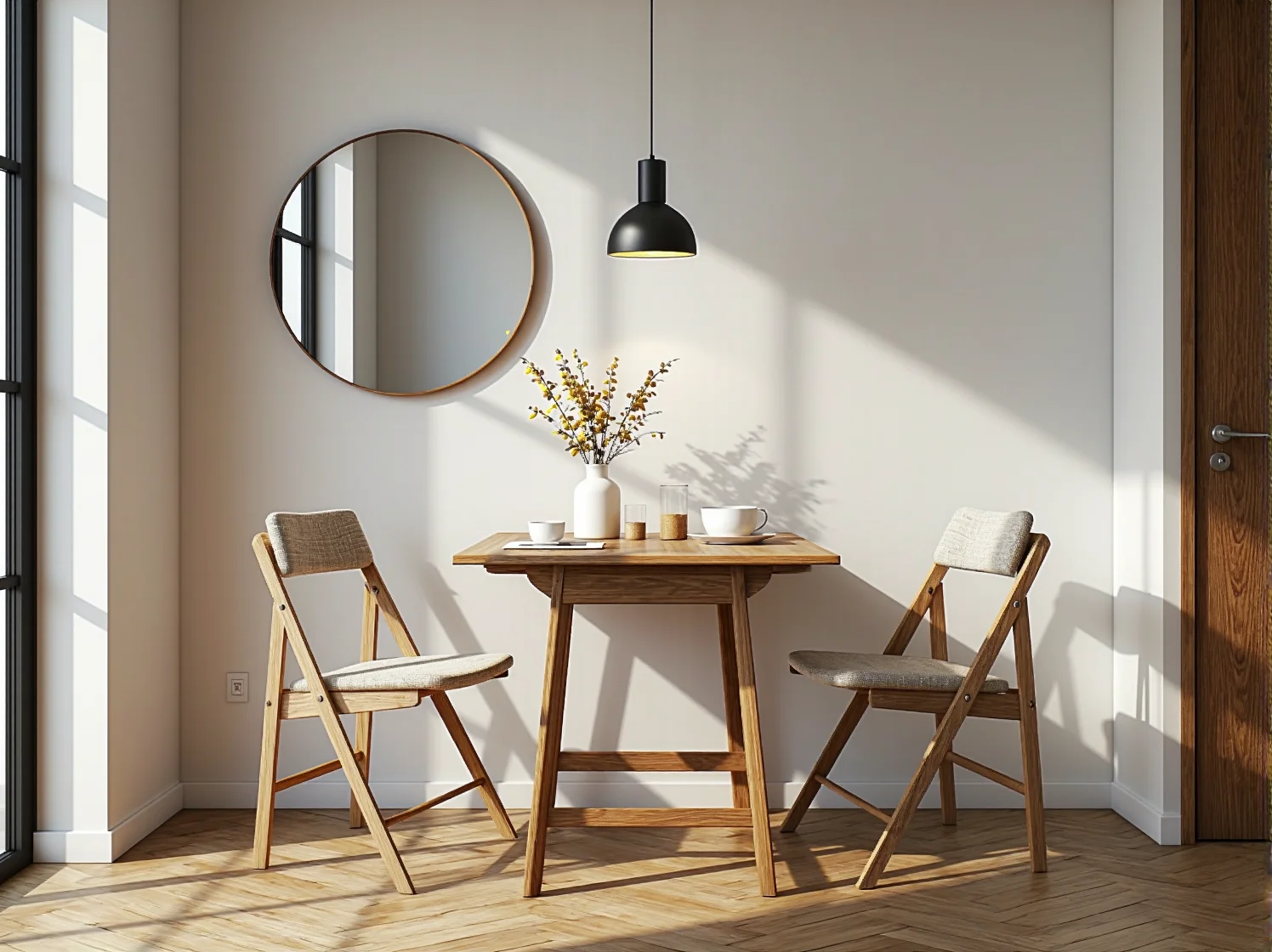 Wielofunkcyjna sofa z naturalnych materiałów do małej przestrzeni w bloku.